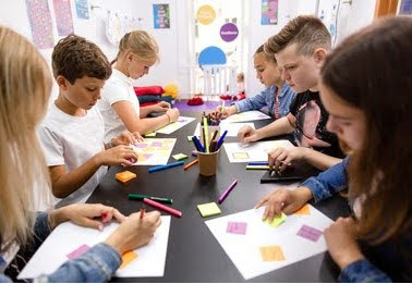 Each student is trying to explore their creative side.